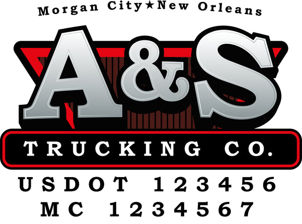 Truck Door Decal with USDOT & MC