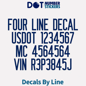 company-name-usdot-mc-ca-truck decal