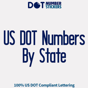 us dot numbers by state