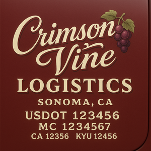 Custom Truck Door Decal Sticker Lettering with Trucking Name or Company Name, City & State, US DOT, MC, CA, KYU, GVW, VIN Sign (Set of 2)