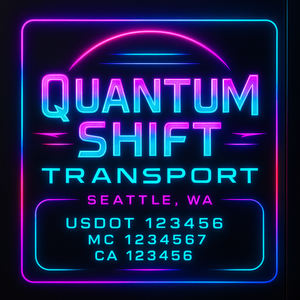 Custom Truck Door Decal Sticker Lettering with Trucking Name or Company Name, City & State, US DOT, MC, CA, KYU, GVW, VIN Sign (Set of 2)