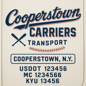 Custom Truck Door Decal Sticker Lettering with Trucking Name or Company Name, City & State, US DOT, MC, CA, KYU, GVW, VIN Sign (Set of 2)