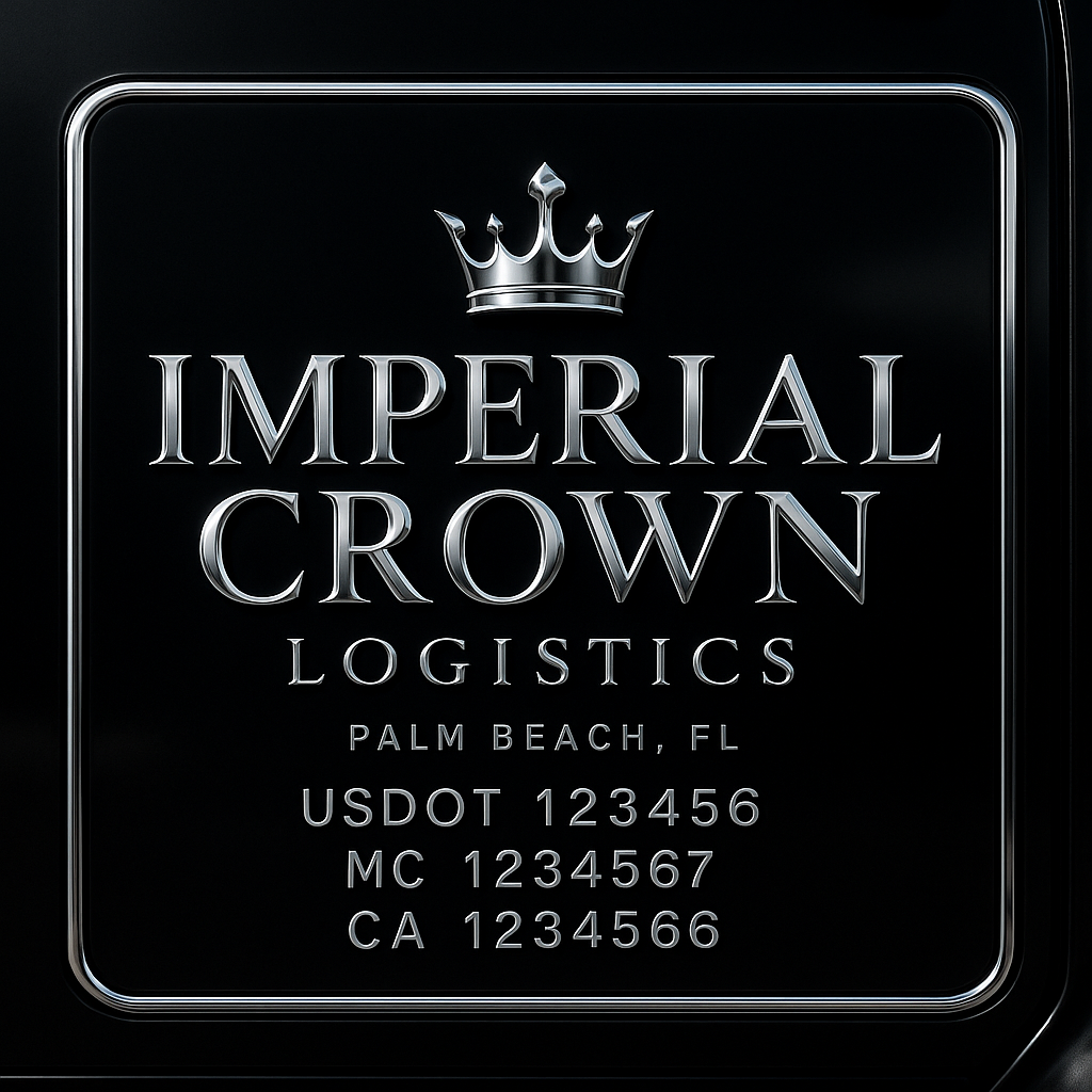 Custom Truck Door Decal Sticker Lettering with Trucking Name or Company Name, City & State, US DOT, MC, CA, KYU, GVW, VIN Sign (Set of 2)