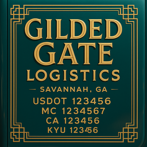 Custom Truck Door Decal Sticker Lettering with Trucking Name or Company Name, City & State, US DOT, MC, CA, KYU, GVW, VIN Sign (Set of 2)