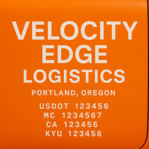 Custom Truck Door Decal Sticker Lettering with Trucking Name or Company Name, City & State, US DOT, MC, CA, KYU, GVW, VIN Sign (Set of 2)