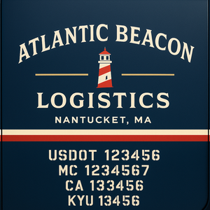 Custom Truck Door Decal Sticker Lettering with Trucking Name or Company Name, City & State, US DOT, MC, CA, KYU, GVW, VIN Sign (Set of 2)