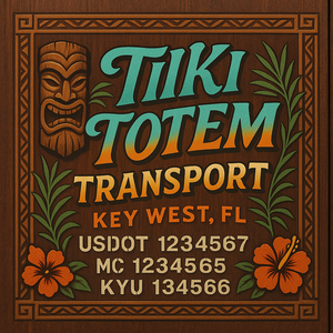 Custom Truck Door Decal Sticker Lettering with Trucking Name or Company Name, City & State, US DOT, MC, CA, KYU, GVW, VIN Sign (Set of 2)