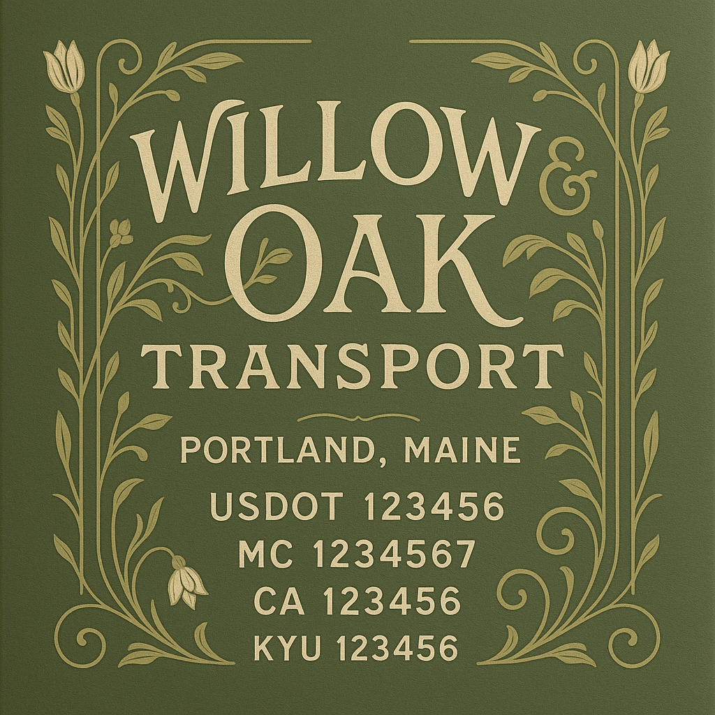 Custom Truck Door Decal Sticker Lettering with Trucking Name or Company Name, City & State, US DOT, MC, CA, KYU, GVW, VIN Sign (Set of 2)
