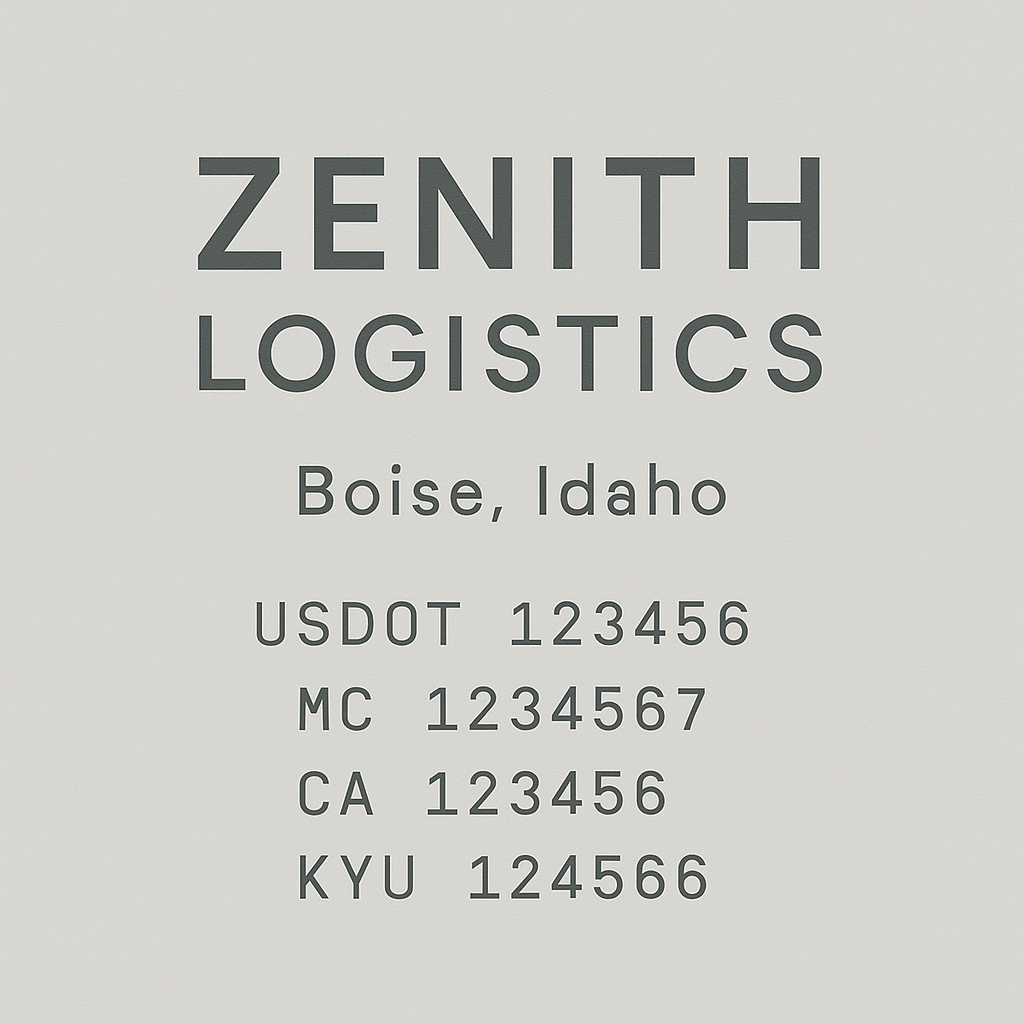 Custom Truck Door Decal Sticker Lettering with Trucking Name or Company Name, City & State, US DOT, MC, CA, KYU, GVW, VIN Sign (Set of 2)