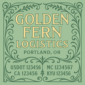 Custom Truck Door Decal Sticker Lettering with Trucking Name or Company Name, City & State, US DOT, MC, CA, KYU, GVW, VIN Sign (Set of 2)