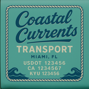Custom Truck Door Decal Sticker Lettering with Trucking Name or Company Name, City & State, US DOT, MC, CA, KYU, GVW, VIN Sign (Set of 2)