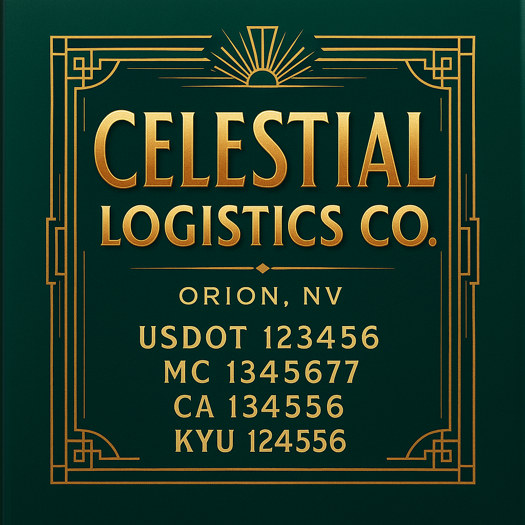 Custom Truck Door Decal Sticker Lettering with Trucking Name or Company Name, City & State, US DOT, MC, CA, KYU, GVW, VIN Sign (Set of 2)