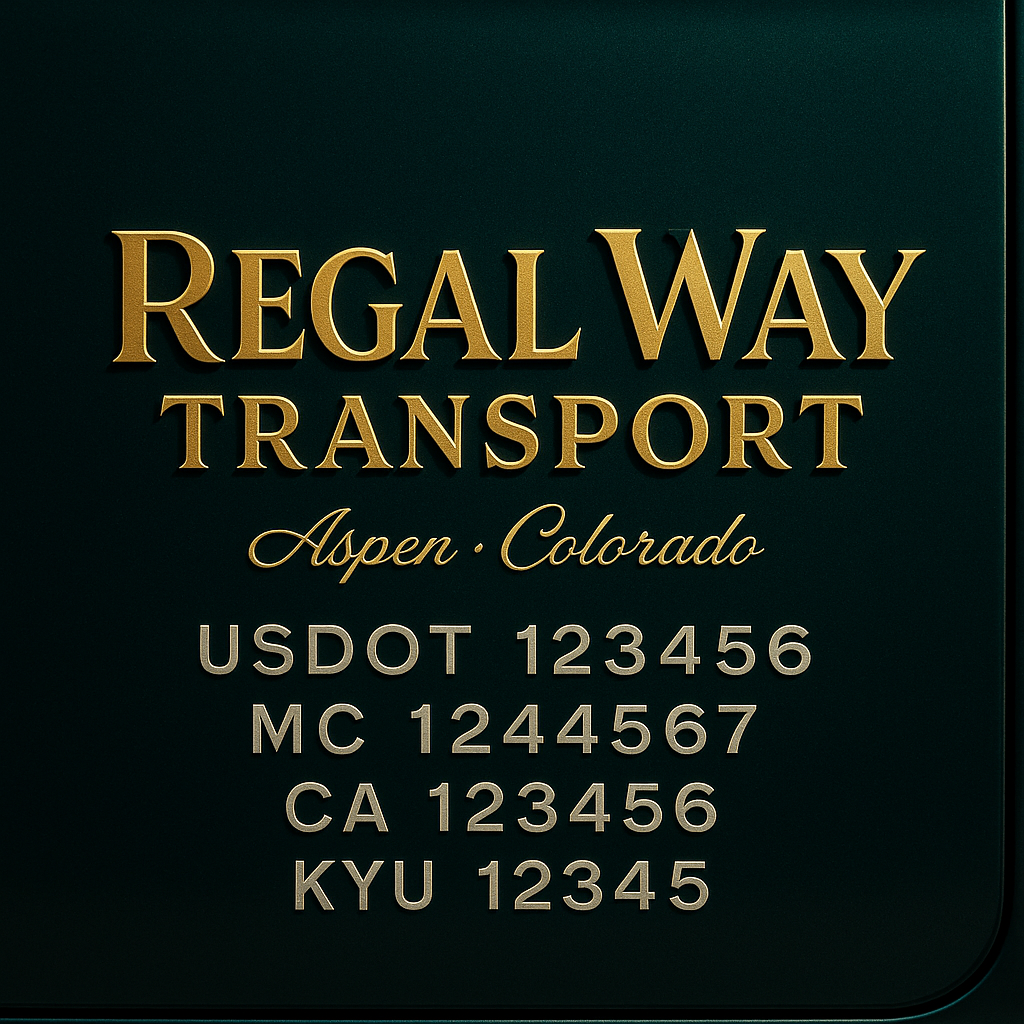 Custom Truck Door Decal Sticker Lettering with Trucking Name or Company Name, City & State, US DOT, MC, CA, KYU, GVW, VIN Sign (Set of 2)