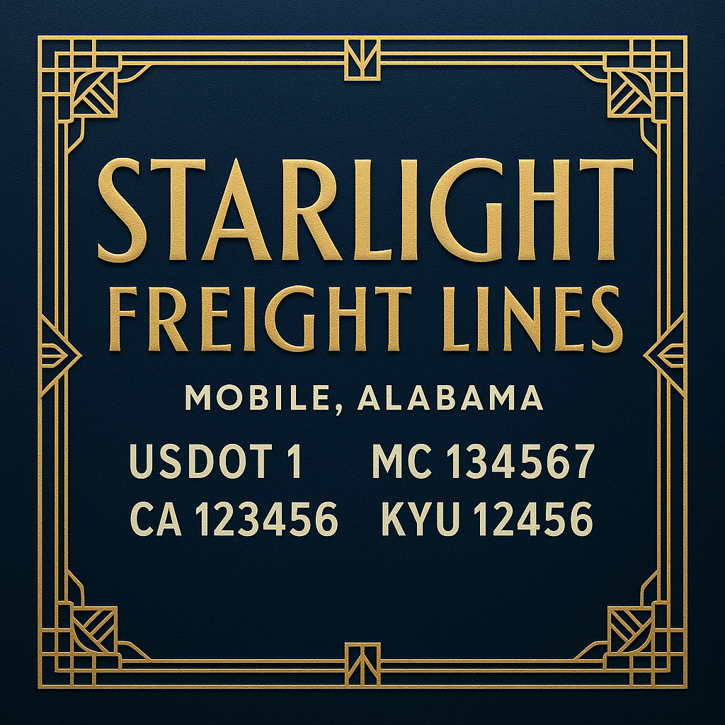 Custom Truck Door Decal Sticker Lettering with Trucking Name or Company Name, City & State, US DOT, MC, CA, KYU, GVW, VIN Sign (Set of 2)