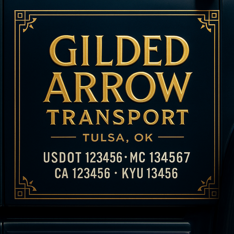 Custom Truck Door Decal Sticker Lettering with Trucking Name or Company Name, City & State, US DOT, MC, CA, KYU, GVW, VIN Sign (Set of 2) (Copy) (Copy) (Copy) (Copy) (Copy) (Copy) (Copy)