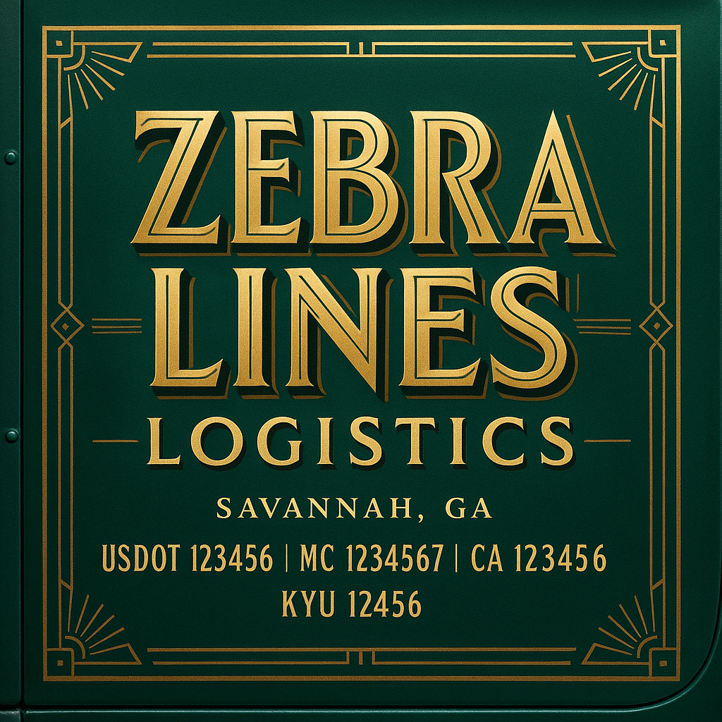 Custom Truck Door Decal Sticker Lettering with Trucking Name or Company Name, City & State, US DOT, MC, CA, KYU, GVW, VIN Sign (Set of 2)