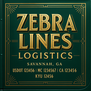 Custom Truck Door Decal Sticker Lettering with Trucking Name or Company Name, City & State, US DOT, MC, CA, KYU, GVW, VIN Sign (Set of 2)