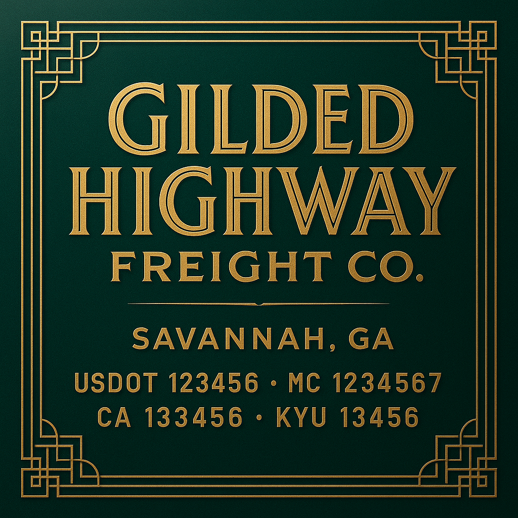Custom Truck Door Decal Sticker Lettering with Trucking Name or Company Name, City & State, US DOT, MC, CA, KYU, GVW, VIN Sign (Set of 2)