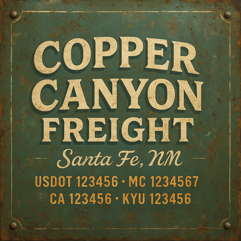 Custom Truck Door Decal Sticker Lettering with Trucking Name or Company Name, City & State, US DOT, MC, CA, KYU, GVW, VIN Sign (Set of 2)