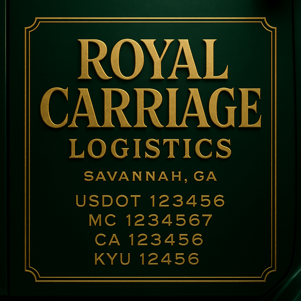 Custom Truck Door Decal Sticker Lettering with Trucking Name or Company Name, City & State, US DOT, MC, CA, KYU, GVW, VIN Sign (Set of 2)