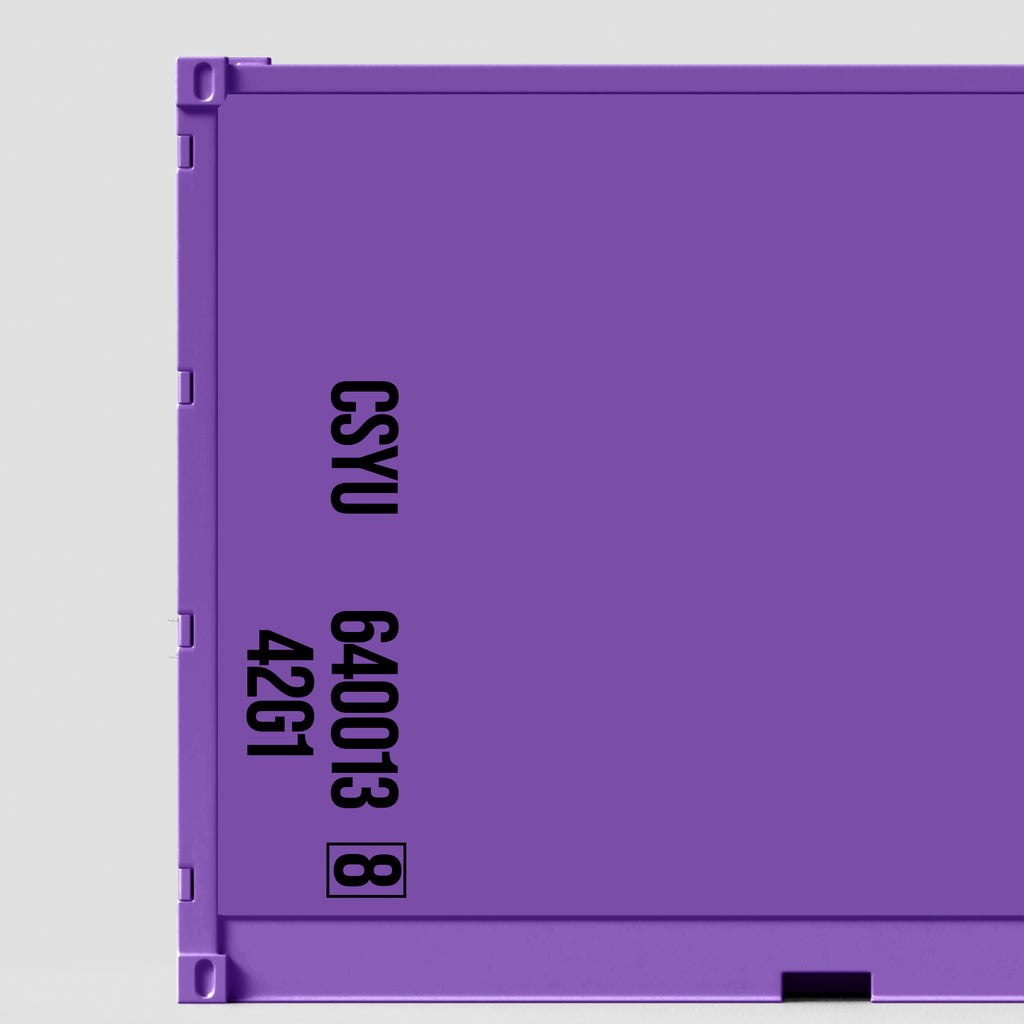Container Id Sticker Two Line Top Shipping Container Identification BIC Number Decal Sticke ...