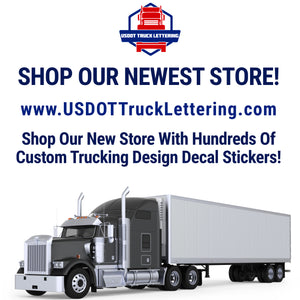 custom usdot truck lettering