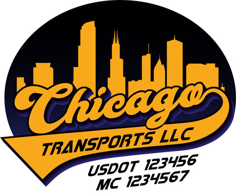  Truck Door Decal with USDOT & MC