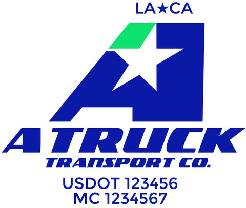  Truck Door Decal with USDOT & MC