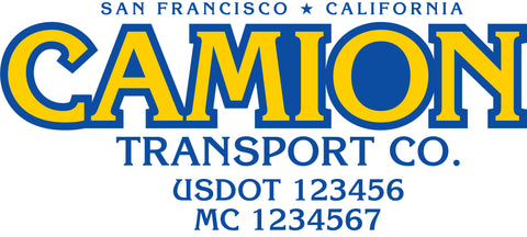 Truck Door Decal with USDOT & MC