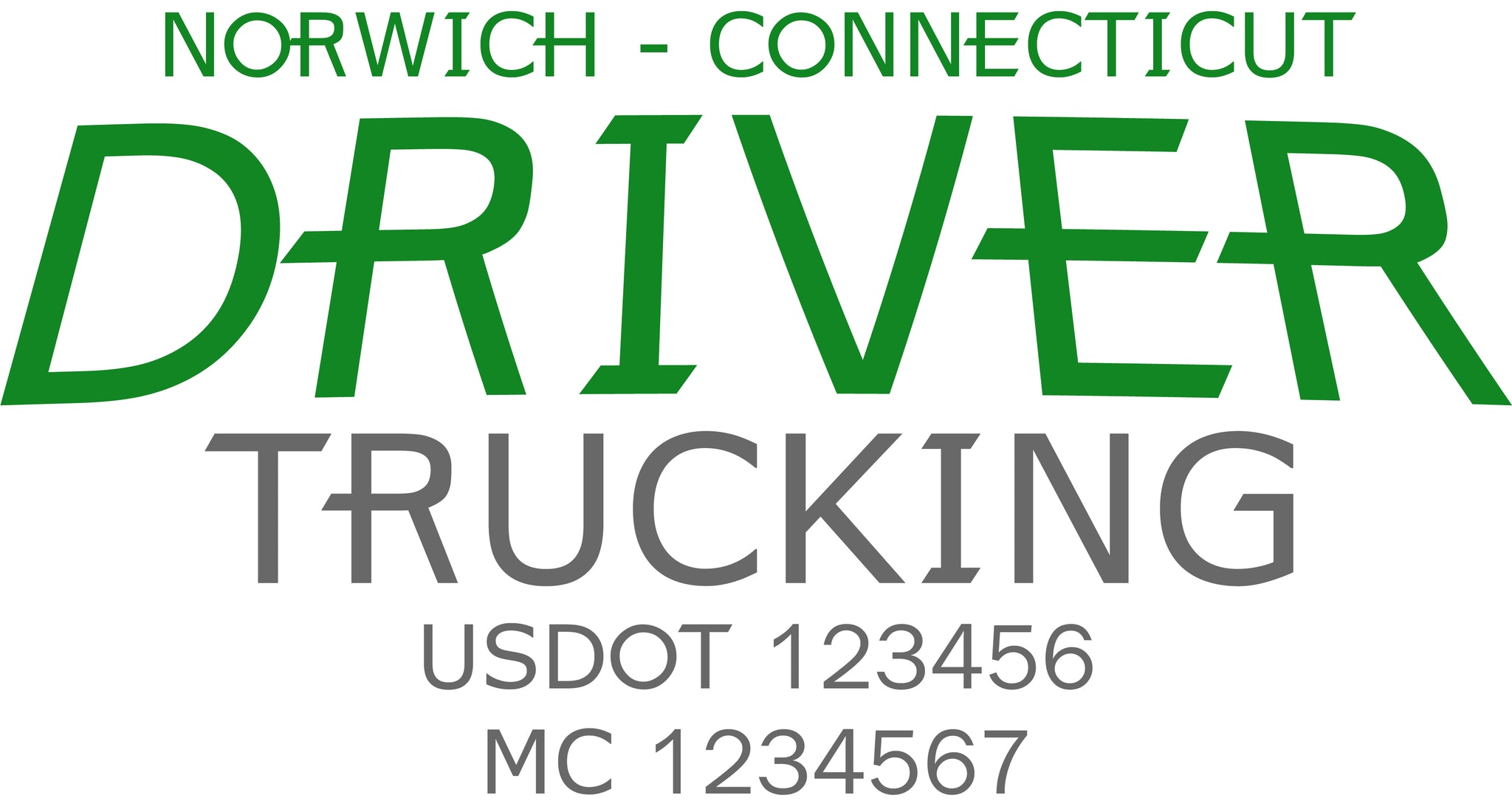 Truck Door Decal with USDOT & MC