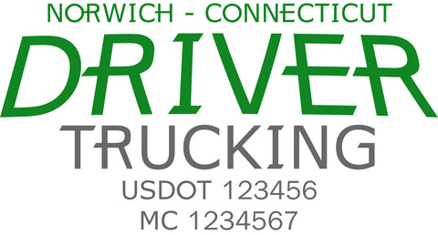  Truck Door Decal with USDOT & MC