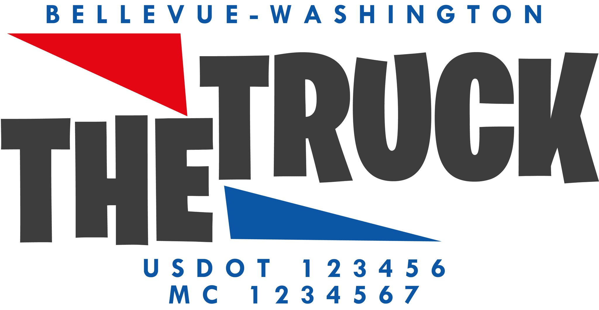  Truck Door Decal with USDOT & MC