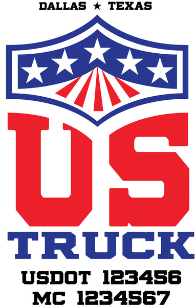  Truck Door Decal with USDOT & MC