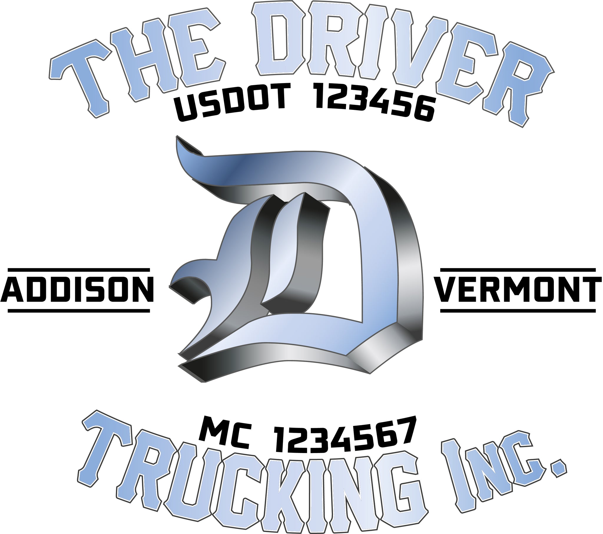  Truck Door Decal with USDOT & MC