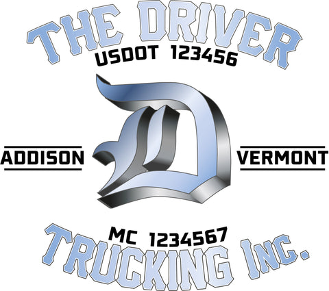 Truck Door Decal with USDOT & MC