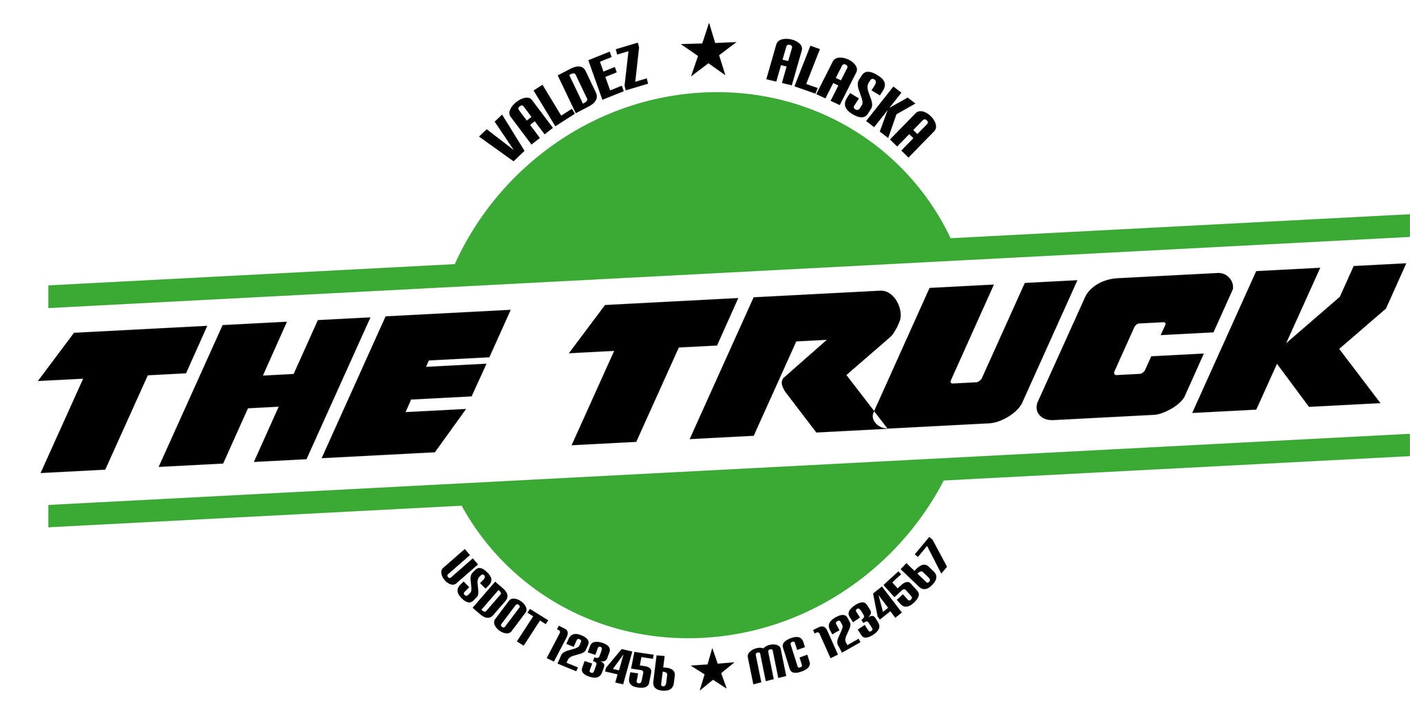  Truck Door Decal with USDOT & MC