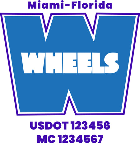  Truck Door Decal with USDOT & MC