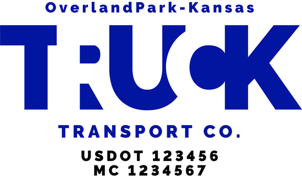  Truck Door Decal with USDOT & MC