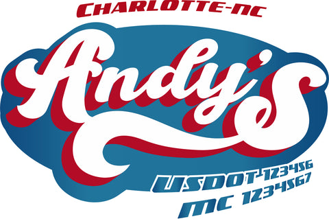  Truck Door Decal with USDOT & MC