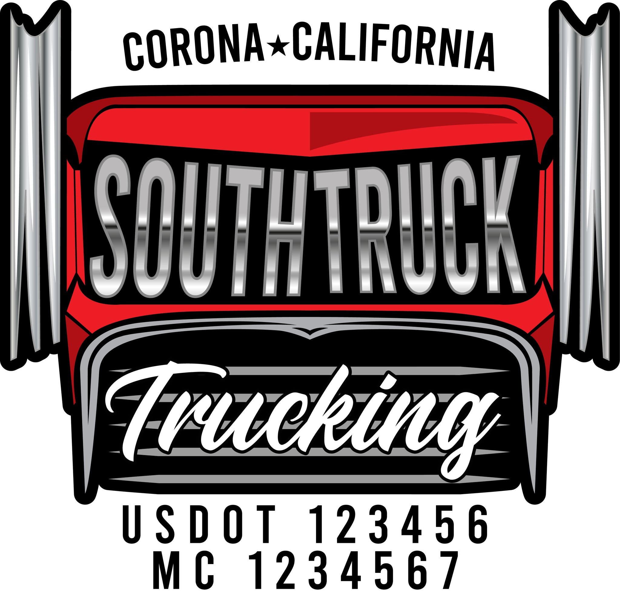  Truck Door Decal with USDOT & MC