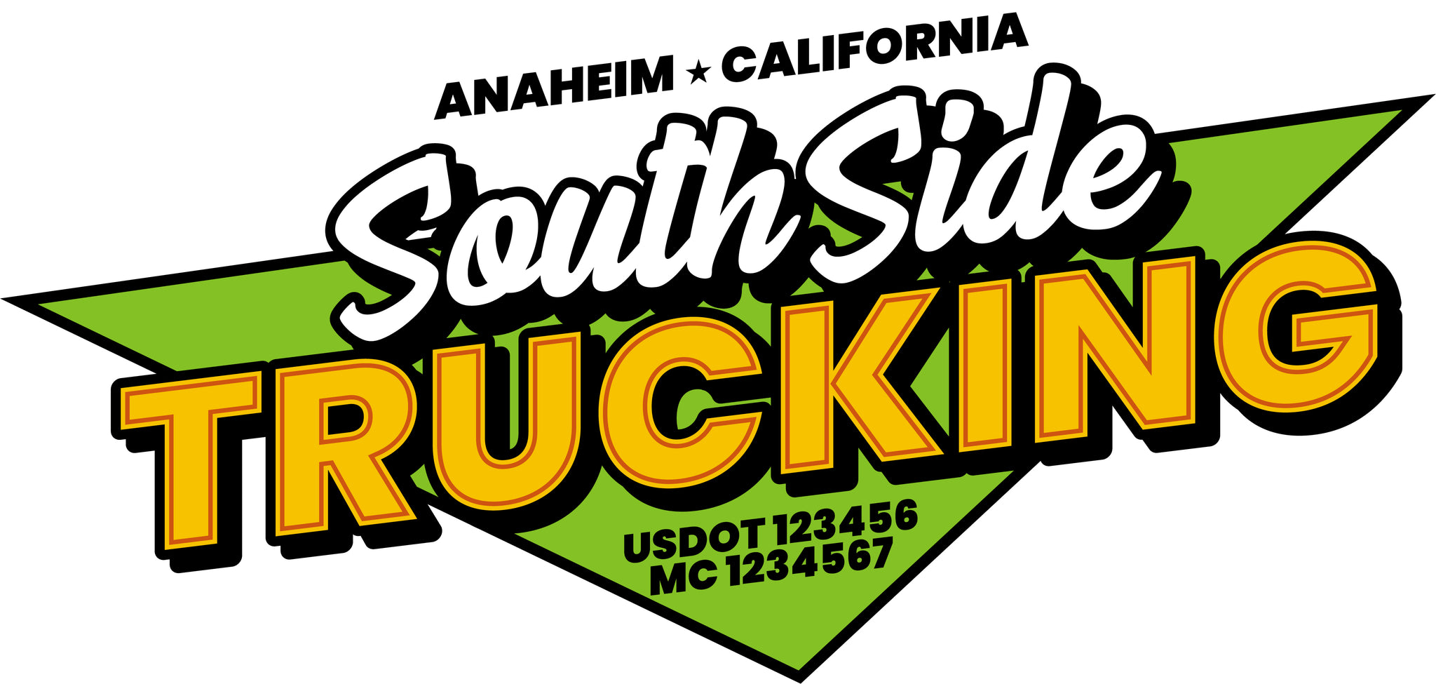  Truck Door Decal with USDOT & MC