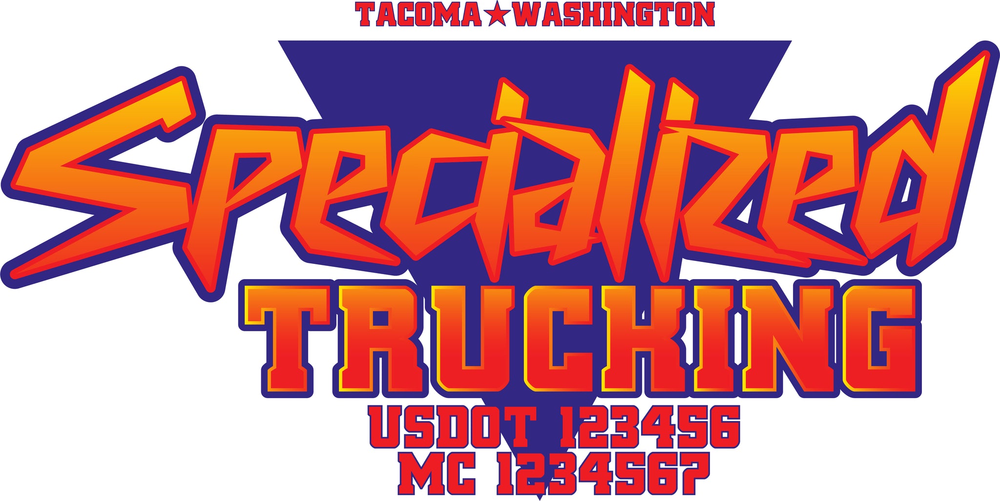  Truck Door Decal with USDOT & MC