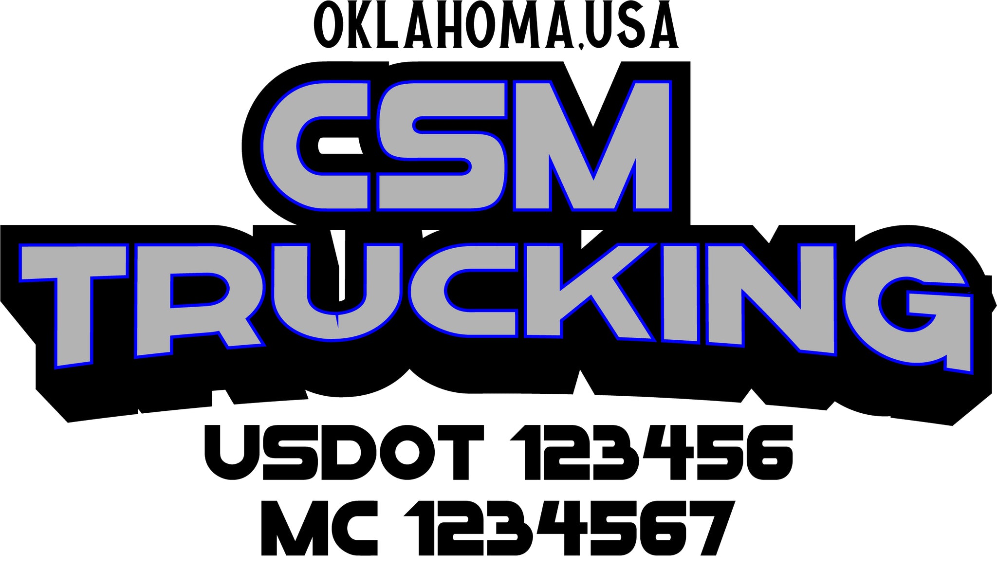  Truck Door Decal with USDOT & MC