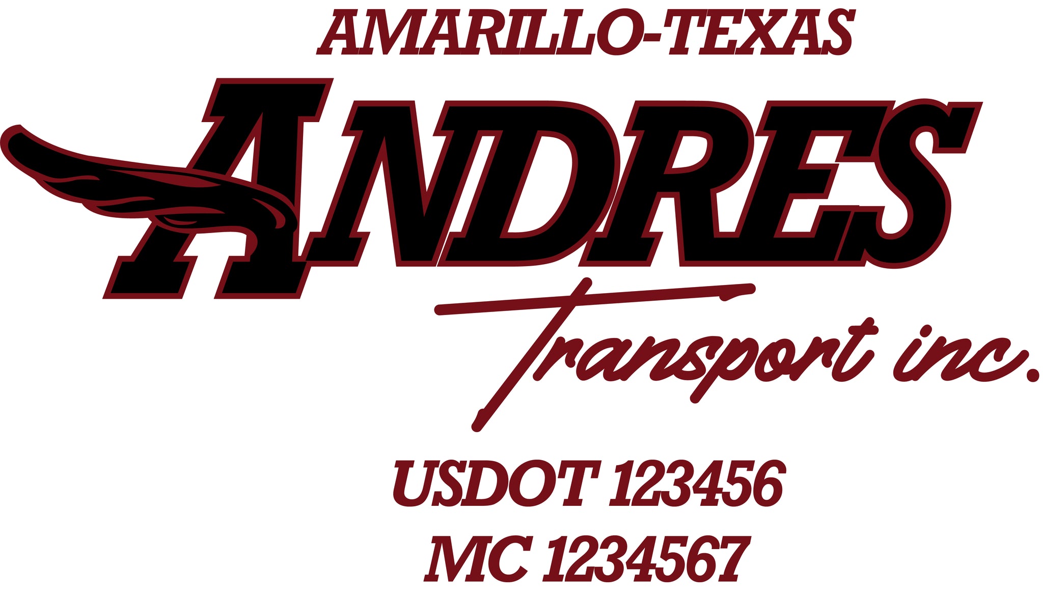  Truck Door Decal with USDOT & MC