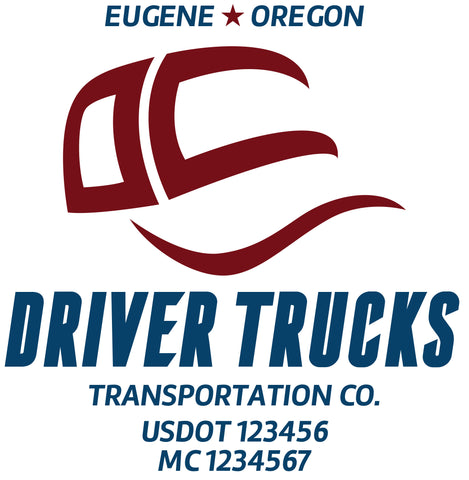  Truck Door Decal with USDOT & MC