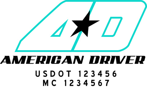  Truck Door Decal with USDOT & MC