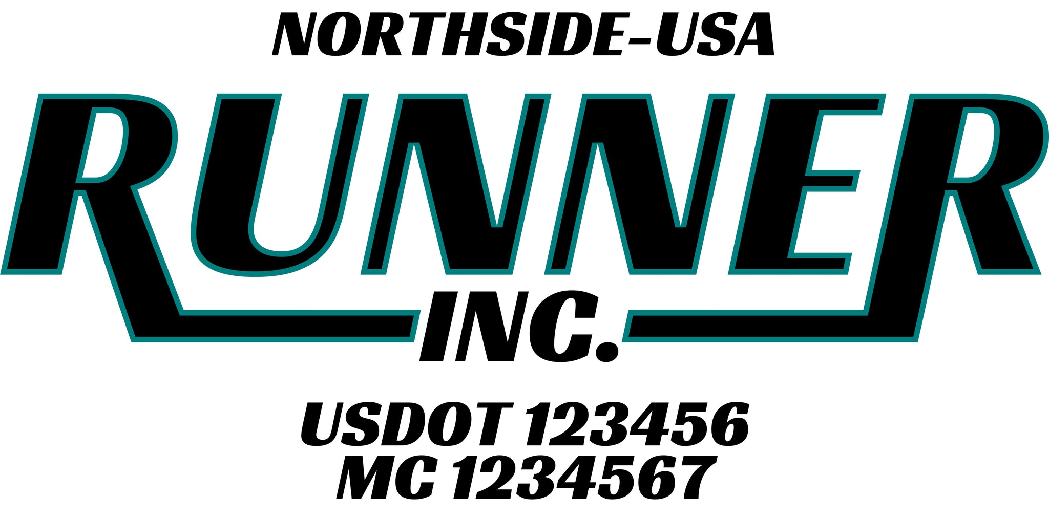  Truck Door Decal with USDOT & MC
