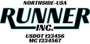 Truck Door Decal with USDOT & MC