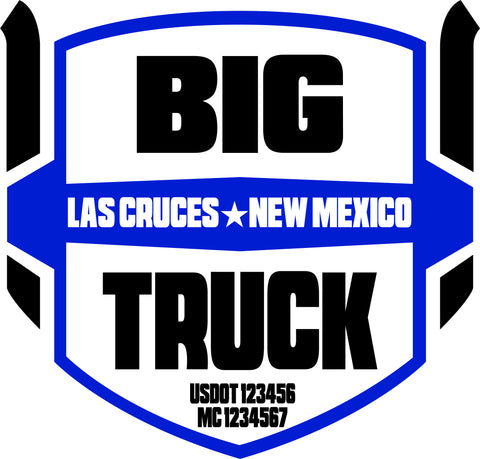  Truck Door Decal with USDOT & MC