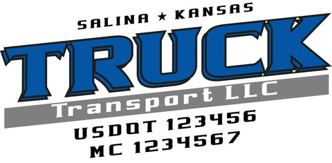  Truck Door Decal with USDOT & MC